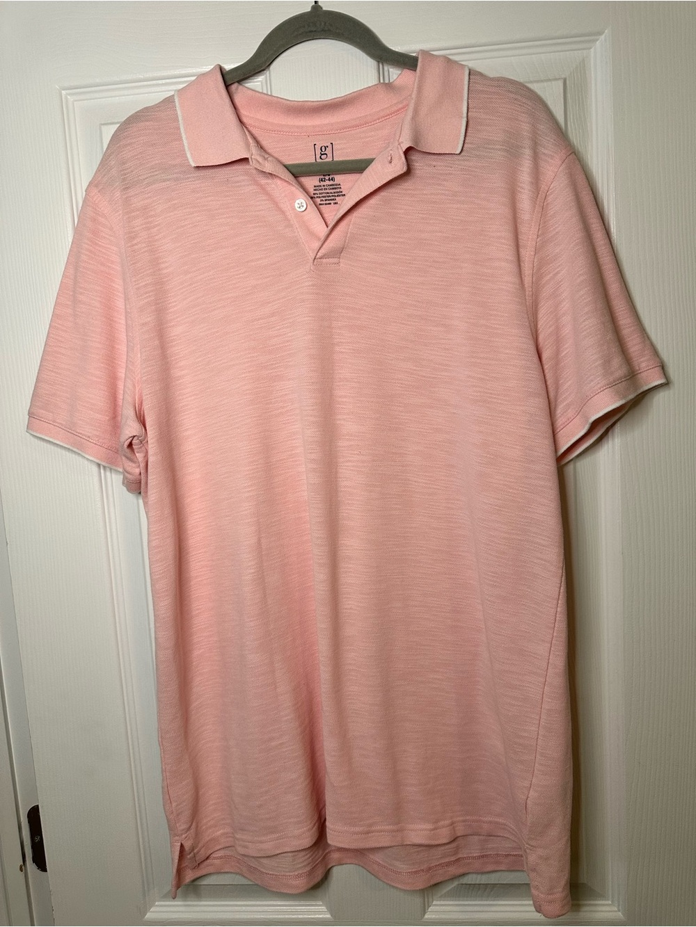 George Men's Light Pink Polo Shirt